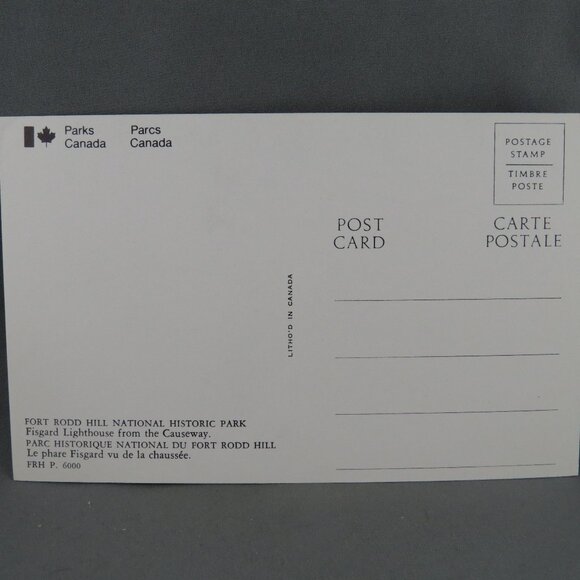 Vintage Postcard - Fisgard Lighthouse Ford Rodd Hill Park - Parks Canada - Picture 2 of 4